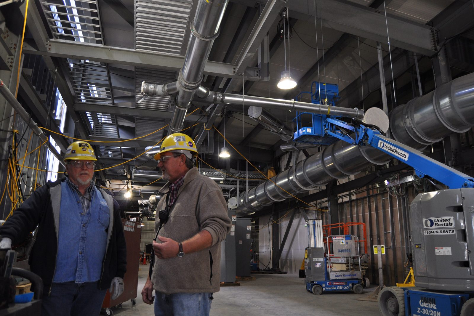 Foreman walking the site with a coordinator