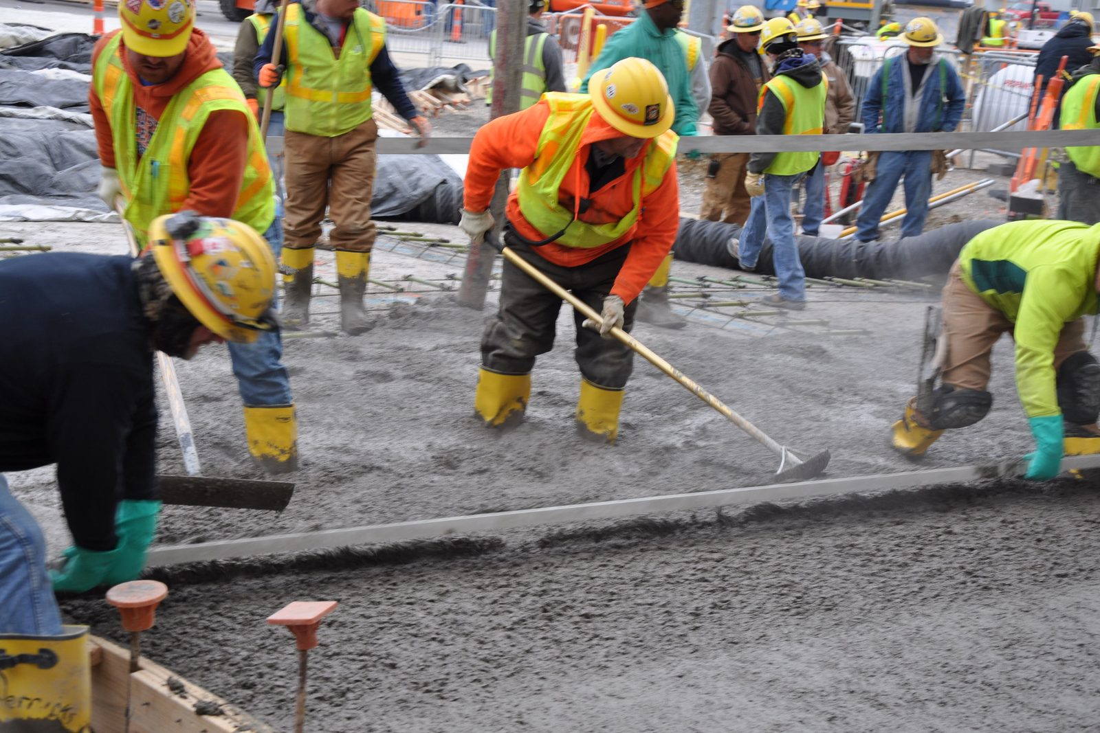 General labor crew at work
