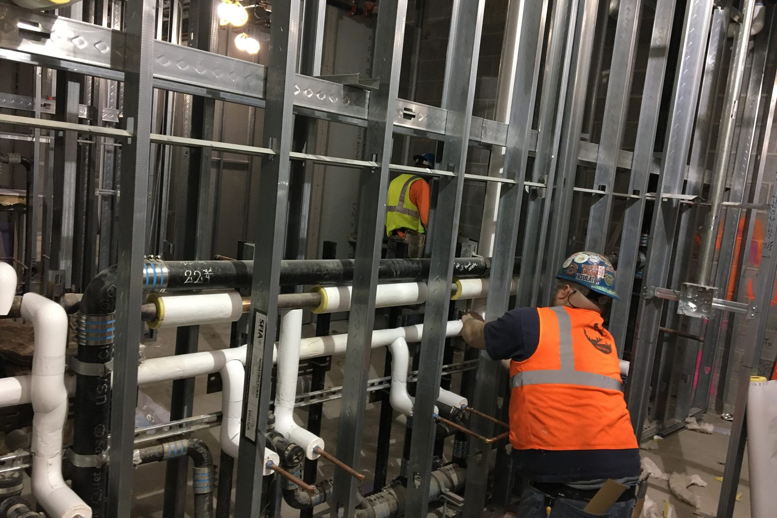Plumbing rough-in