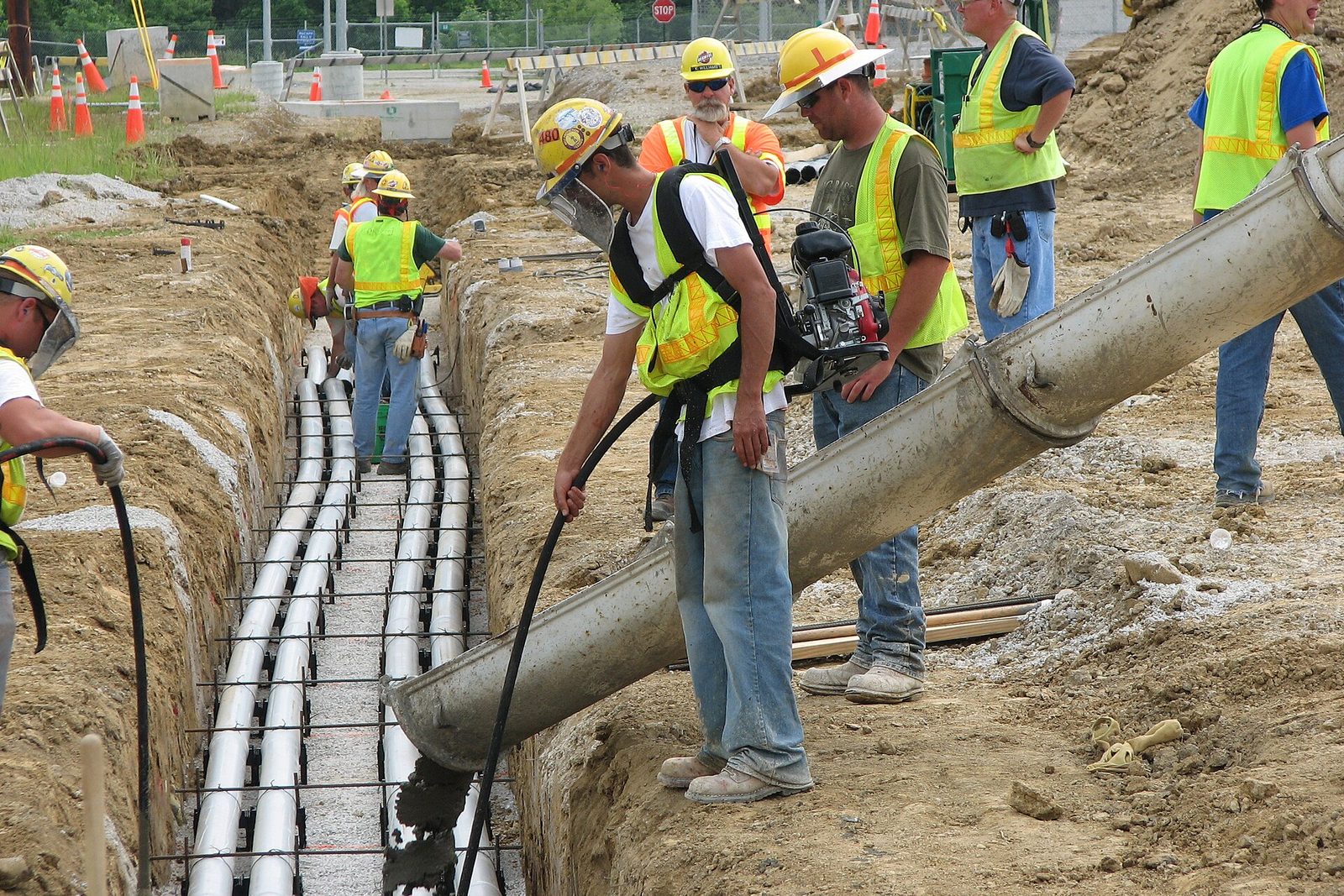Crew on a commercial site